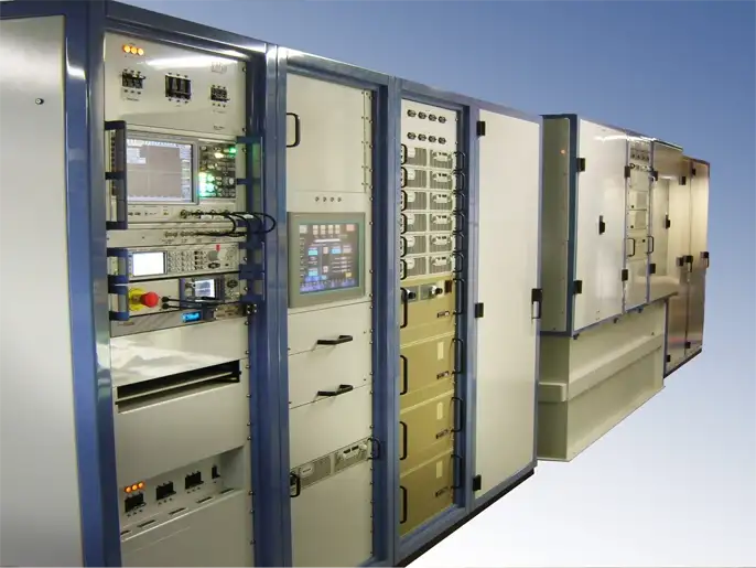 An H6 Systems Klystron Transmitter.